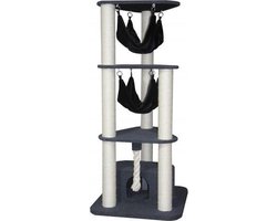 Topmast Krabpaal - Klimpaal - Savannah - Grijs - 80 x 80 x 180 cm - Grote Kat - Stam 12 cm - Supermooi.