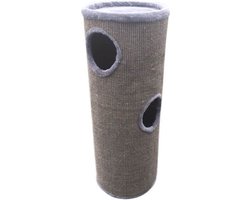 Topmast Krabpaal - Krabton - Kattenton - Cecila Grijs - 35 x 35 x 100 cm