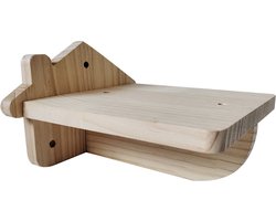 Trend24 - Katten klimmuur - Klimmuur kat - Katten klim wand - Katten wandmeubel - Katten muur - Katten klimmuur onderdelen - Kattenmuur - 20 x 20 x 13 cm - Hout