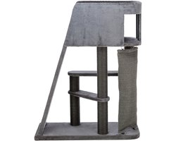 Trixie Active - Krabpaal met klimwand - Grijs - 96X38X122 cm