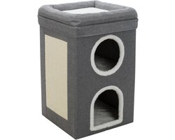 Trixie Cat Tower - Krabton - Grijs - 39x39x64CM
