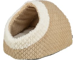 Trixie kattenmand iglo kaline mio lichtbruin / creme