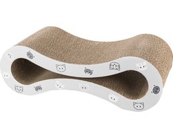 Trixie - Krabgolf Mimi - Karton - Met Catnip - Grijs - 48X22X16 cm