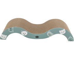 Trixie - Krabgolf Mimi - Karton Met Catnip - Mintgroen - 50X23X9 cm