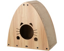 Trixie - Krabhuis MDF - Lichtbruin - 48X28X48 cm