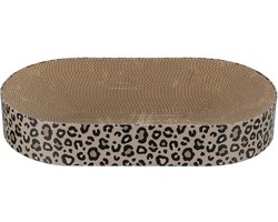 Trixie krabmat / mand leo karton met kattenkruid / catnip bruin