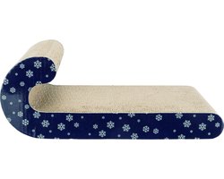 Trixie krabplank kerst karton donkerblauw (39X20X14 CM)