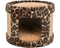 Trixie Leo - krabton - panterprint bruin - 38x38x30 CM