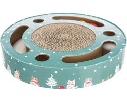 Trixie Xmas Krabtrommel Krabmat Met Speeltjes - 33X33X5.5 CM