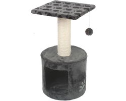 Vadigran Krabpaal kattenklim Bongo grijs 30x30x59cm