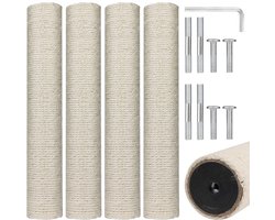 Vervangingsset voor Kat Krabpalen - Inclusief Bevestigingsschroeven - 30 cm Lang
