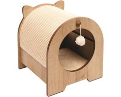 VESPER klauwkast Minou - 36 x 36,5 x 40,5 cm - Lichtbruin - Voor cat