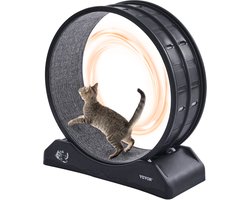 VEVOR Kattenloopband Kattenloopband 80x34x85cm tot 4kg Zwart