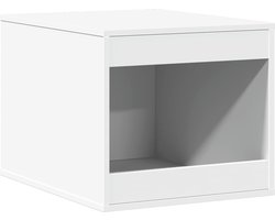 vidaXL - Kattenbakkast - 47x59x42 - cm - bewerkt - hout - wit