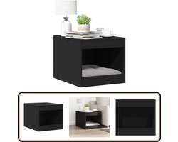 vidaXL - Kattenbakkast - 47x59x42 - cm - bewerkt - hout - zwart