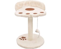 vidaXL - Kattenkrabpaal - met - sisal - krabpaal - 40 - cm - beige - en - bruin