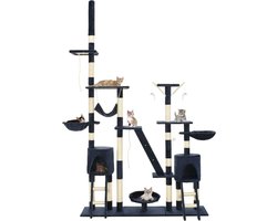 vidaXL - Kattenkrabpaal - met - sisal - krabpalen - 230-250 - cm - blauw