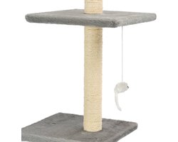 vidaXL - Kattenkrabpaal - met - sisal - krabpalen - 260 - cm - grijs
