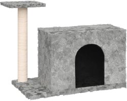 vidaXL - Kattenmeubel - met - sisal - krabpale - 51 - cm - lichtgrijs