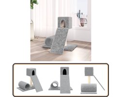 vidaXL Kattenmeubel met sisal krabpalen 59cm grijs Kattenmeubel - Krabpaal - Sisalkrabbers - Kattenspullen - Kattenhuis