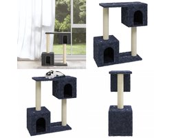 vidaXL Kattenmeubel met sisal krabpalen 60 cm donkergrijs - Kattenboom - Kattenbomen - Kattenkrabpaal - Kattenkrabpalen