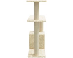 vidaXL - Kattenmeubel - met - sisal - krabpalen - 70 - cm - donkergrijs