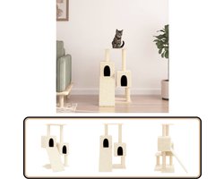vidaXL Kattenmeubel met sisal krabpalen - 82 cm Kattenmeubel - Krabpaal - Sisal - Pluche - Kattenspullen
