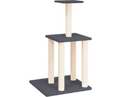 vidaXL - Kattenmeubel - met - sisal - krabpalen - 85,5 - cm - donkergrijs