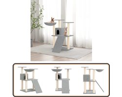 vidaXL Kattenmeubel - Sisal Krabpalen - 83 cm - Lichtgrijs Kattenmeubel - Krabpaal - Sisalkrabbers - Kattenspelen - Kattenrustplaats