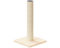 vidaXL - Krabpaal - 22x22x45 - cm - crèmekleurig