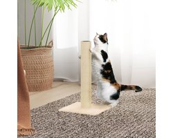 vidaXL - Krabpaal - 22x22x45 - cm - donkergrijs