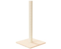 vidaXL - Krabpaal - 35x35x70 - cm - crèmekleurig