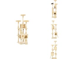 vidaXL Krabpaal - Krabpalen - Kattenkrabpaal - Kattenkrabpalen - Kattenkrabpaal met sisal krabpalen 170 cm beige