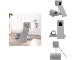 vidaXL Krabpaal - Krabpalen - Kattenpaal - - Kattenmeubel met sisal krabpalen 59 cm lichtgrijs