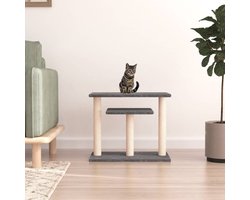 vidaXL - Krabpaal - met - platforms - 62,5 - cm - donkergrijs