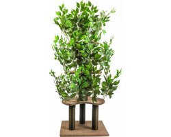 Viervoeter Kattenboom - Krabpaal voor Katten - 160 cm - Verwisselbare bladeren - Extra Stabiel