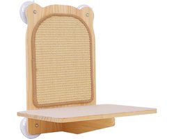 Krabpaal: Wand Krabpaal - Krabplank Kat - Meubels Beschermen - Kracht Zuignappen - 44x30x11 cm - Niet gespecificeerd
