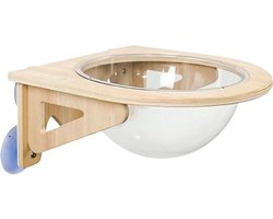 Wandmeubel voor katten - Kattenklimrek Kattenhuisje - Katten vermaken - Transparant acryl design - 40 x 40 x 15 cm