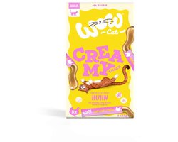 WOW CAT - Creamy Snack 11x5x15g | Huhn
