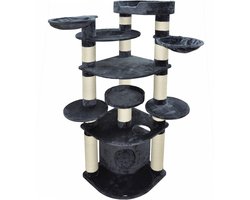 XXL Kattenboom Zwaar en Groot Met Dikke Krabpalen - Grijs