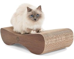 XXL Lounger voor Katten - Houten Krabplank met Kattenkruid