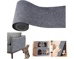 Zelfklevende kattenkrabmat - Krabmat Voor Katten - Zelfklevend tapijt kattenmat - katten krabmat - Kittenspeelgoed - Meubelbescherming -Aanpasbare muur krabmat - 40 x 200 cm