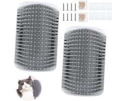 Zelfverzorgend Kattenmassageapparaat en Borstel Set voor Kittens en Puppies