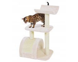 Zolux Kattenkrabpaal Toren Beige - 3 Niveaus