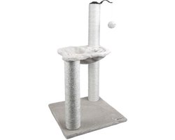 Zooselect - Krabpaal Amanda - Grijs - 40 x 40 x 73 cm