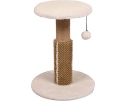 Zooselect - Krabpaal Bea - Crème - 32 x 32 x 40.5 cm