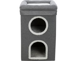 Zylo® Krabton Voor Katten - Krabmeubel - Kraboppervlak- Grijs - 40x40x64cm